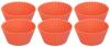 Silikónové formy na cupcake MagicHome – červené, set 6 ks