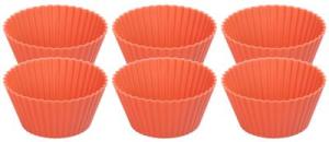 Silikónové formy na cupcake MagicHome – červené, set 6 ks