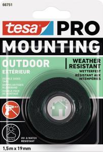 Obojstranná lepiaca páska tesa Mounting PRO Outdoor, 19 mm, L-1,5 m
