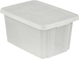 Box s vekom Curver ESSENTIALS, 45 l, priesvitný, 57×40×30 cm