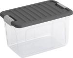 Box s vekom KIS W S, 15 l, priesvitný, 25×38×23 cm