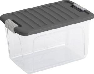 Box s vekom KIS W S, 15 l, priesvitný, 25×38×23 cm
