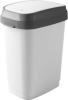 Kôš na odpadky KIS Dual Swing M, 25L, biely, 37,5x26x48,5 cm