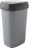 Kôš na odpadky KIS Dual Swing L, 50L, sivý, 42x30,5x60 cm