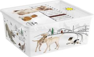 Box s vekom KIS C Style Pets M, 18 l, 34×40×17 cm