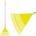 Hrable na lístie vejárové, ručné, plastové, násada 120 cm