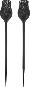 Solárna lampa Tulipán 53 cm – 12 LED, efekt plameňa, bal. 2 ks