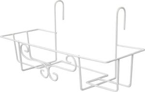 Nastaviteľný biely držiak Strend Pro na kvetináč, 65 cm