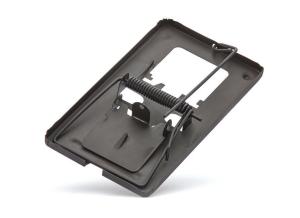 Kovová pasca na potkany – otváracia, čierna, 165x90 mm