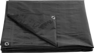 Nepremokavá krycia plachta Tarpaulin 2x3 m, 200 g/m², antracit, s okami