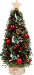 Vianočný stromček na podstavci, s hviezdou, 18x40 cm