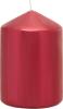 Červená sviečka MagicHome, 7×10 cm, metalický efekt, 35 h horenia