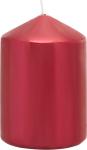Červená sviečka MagicHome, 7×10 cm, metalický efekt, 35 h horenia