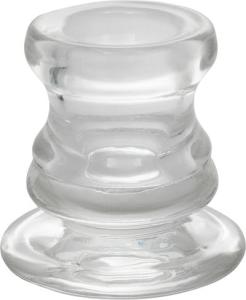 Stojan na sviečku MagicHome Vianoce, sklo, 5,5×5,5 cm