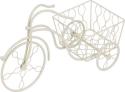 Záhradná dekorácia Mecco Stojan na kvetináč, bicykel, 52x22x32 cm