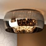 Stropné svietidlo Argos s kryštálmi, Ø 50 cm