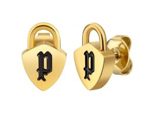 Police Fashion pozlátené náušnice kôstky Cabria PEJLE2009901