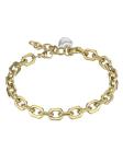 Marc Malone Pozlátený náramok s perličkou Hattie Gold Bracelet MCB24016G