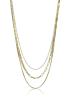 Marc Malone Trojitý pozlátený náhrdelník Francesca Gold Necklace MCN24014G