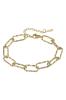 Marc Malone Pozlátený náramok z ocele Sarai Gold Bracelet MCB24014G