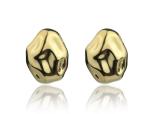 Marc Malone Výrazné pozlátené náušnice Eve Gold Earrings MCE24017G