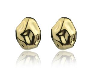 Marc Malone Výrazné pozlátené náušnice Eve Gold Earrings MCE24017G