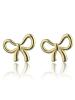 Emily Westwood Pozlátené náušnice Mašličky Adelina EWE24013G