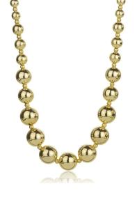 Marc Malone Masívny guľôčkový náhrdelník Aylin Gold Necklace MCN24006G