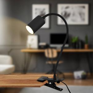 LED svietidlo Fleks, čierne, flexibilné, kovové