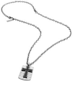 Police Fashion oceľový náhrdelník pre mužov Kríž S14AQZ01P