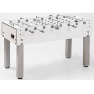 Stolný futbal Garlando G-500 Pure White, 5ft, teleskopické tyče
