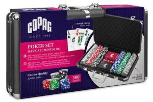 Poker sada CARTAMUNDI Grimaud 300ks, čierny kufrík