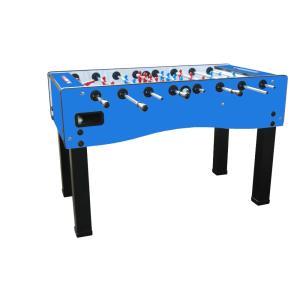 Stolný futbal Sardi Hermes 5ft, modrý, priechozie tyče, nepretáčavý brankár