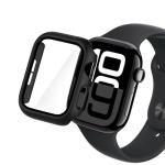 mobilNET plastový kryt s tvrdeným sklom pre Apple Watch 10, 42mm, čierny