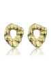 Marc Malone Dizajnové pozlátené náušnice Haisley Gold Earrings MCE24014G