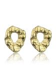 Marc Malone Dizajnové pozlátené náušnice Haisley Gold Earrings MCE24014G