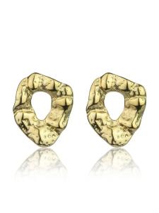 Marc Malone Dizajnové pozlátené náušnice Haisley Gold Earrings MCE24014G