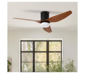 ZE ZE - LED Stropný látor PADUA LED/18W/230V Wi-Fi Tuya čierna/hnedá + DO