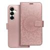 MEZZO Book case for SAMSUNG S25 Plus mandala rose gold