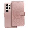 MEZZO Book case for SAMSUNG S25 Ultra mandala rose gold