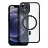 Puzdro Magsafe Matte Clear iPhone 12 - čierne