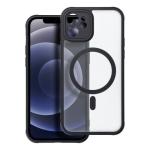 Puzdro Magsafe Matte Clear iPhone 12 - čierne