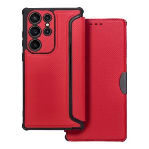 Puzdro Razor Book Samsung Galaxy S23 Ultra- červené