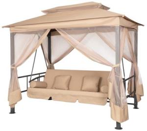 Hojdačka ALIPASCHA LUX, 257x174x235 cm, so sieťou proti hmyzu