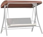 Plátno HURGHADA na strechu záhradnej hojdačky, 188x162 cm, hnedé