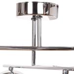 Stropné svietidlo Aurora, chróm, Ø 50 cm, 4-pl., sklo, E14