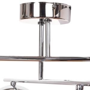 Stropné svietidlo Aurora, chróm, Ø 50 cm, 4-pl., sklo, E14