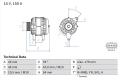 BOSCH Alternátor 0 986 049 161
