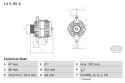BOSCH Alternátor 0 986 080 480