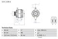 BOSCH Alternátor 0 986 082 190